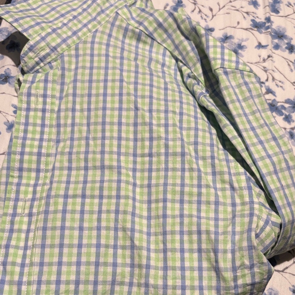 Crewcuts Green and White Checkered Men's Shirt